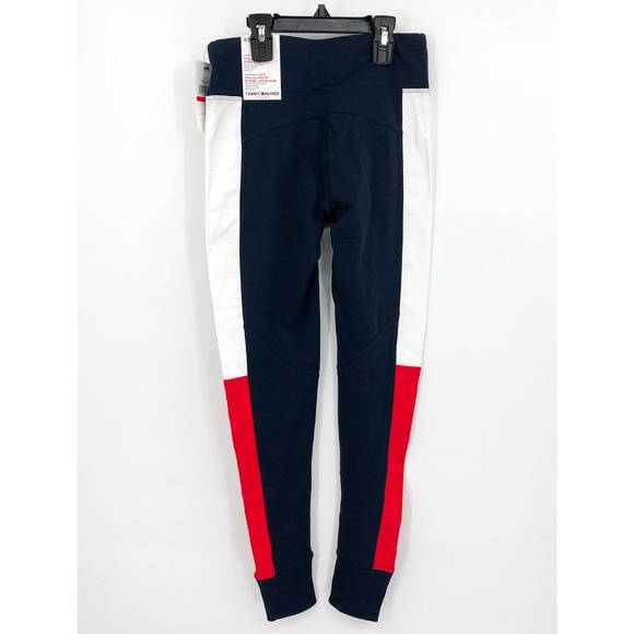 TOMMY HILFIGER Womens Performance Leggings XS Navy Blue Jersey High Rise NWT - Picture 8 of 14